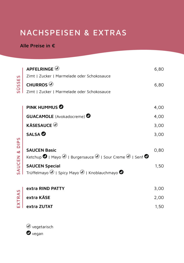 Nachspeisen und Snacks